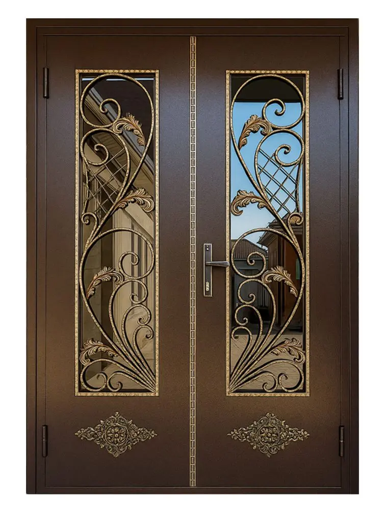 Nova Royal Series Wrought Iron Custom Exterior Door Style 327