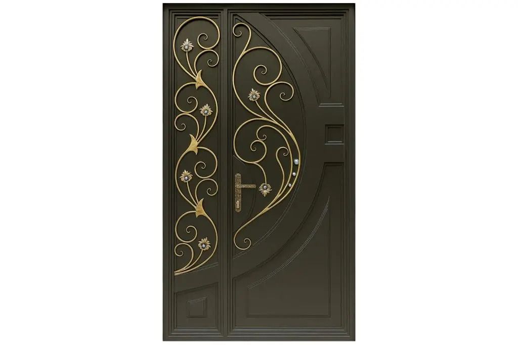Nova Royal Series Wrought Iron Custom Exterior Door Style 340