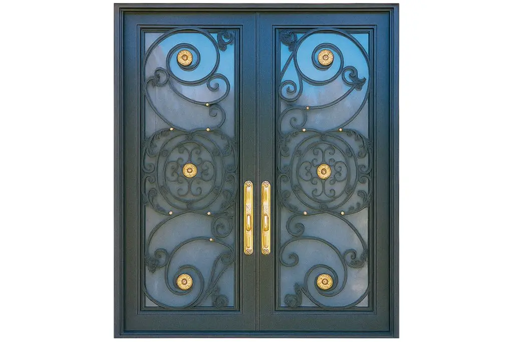 Nova Royal Series Wrought Iron Custom Exterior Door Style 359