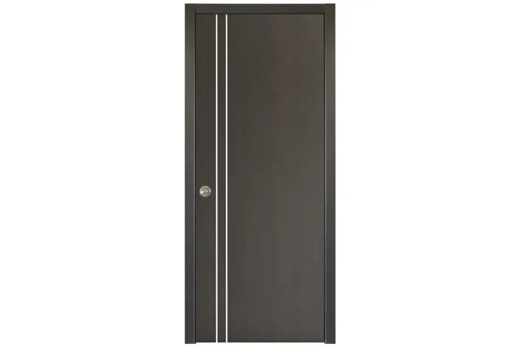 Nova HG-002V Japan Oak Laminated Modern Interior Door - Single Pocket