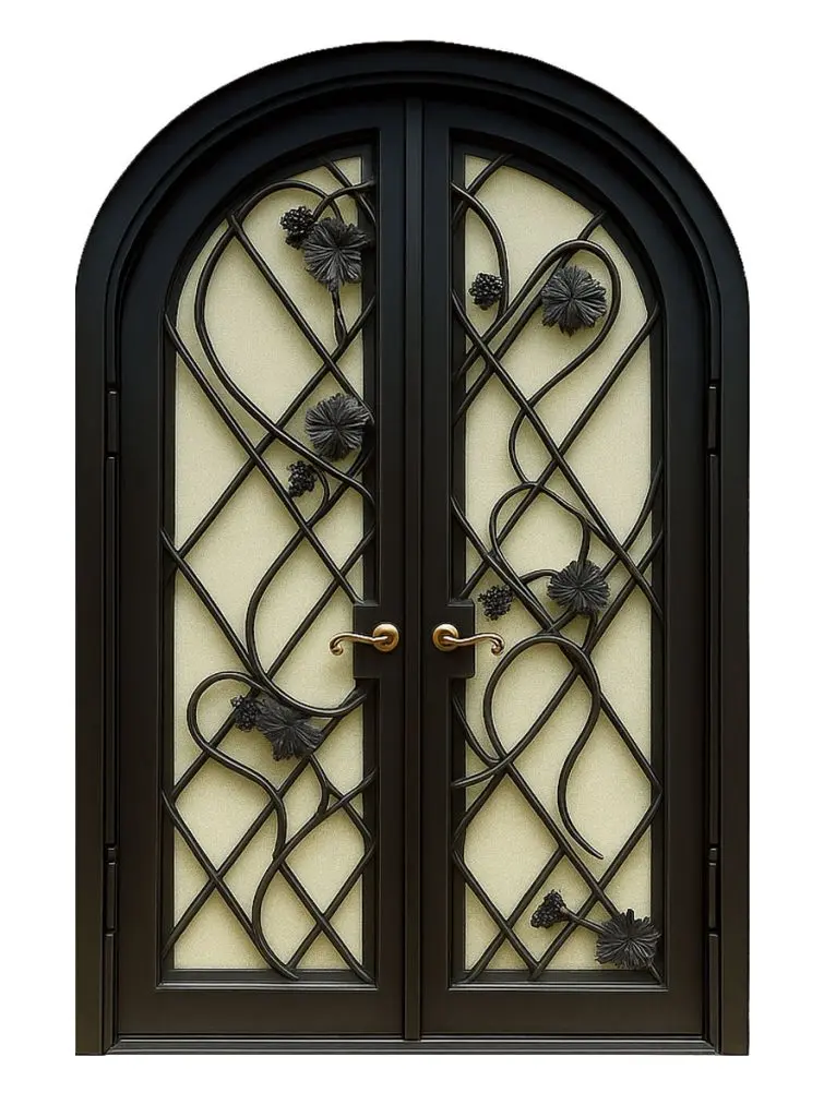 Nova Royal Series Wrought Iron Custom Exterior Door Style 164