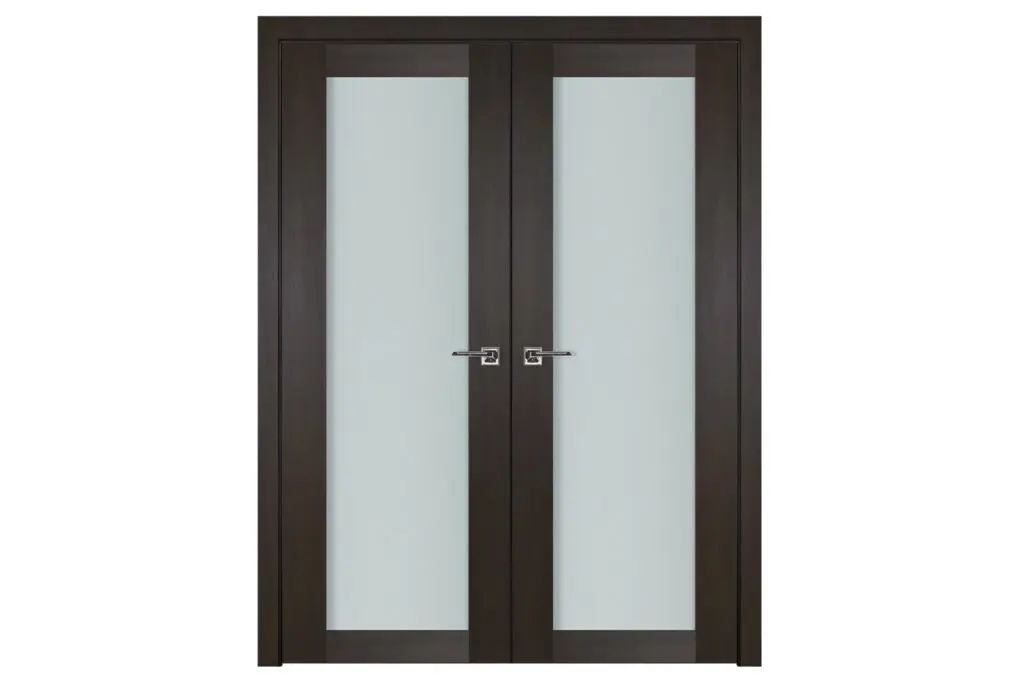 Nova Italia Vetro 1 Lite Premium Wenge Laminate Interior Door - Double Door