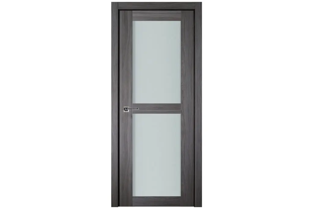 Nova Italia Vetro 2 Lite Swiss Elm Laminate Interior Door - Single Door