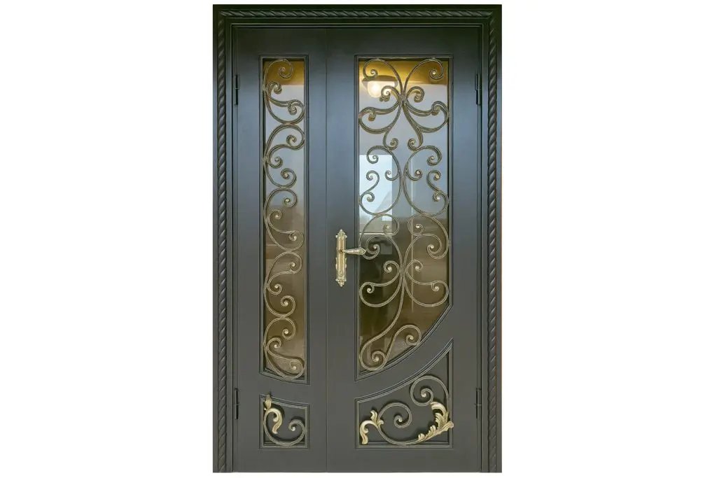 Nova Royal Series Wrought Iron Custom Exterior Door Style 305