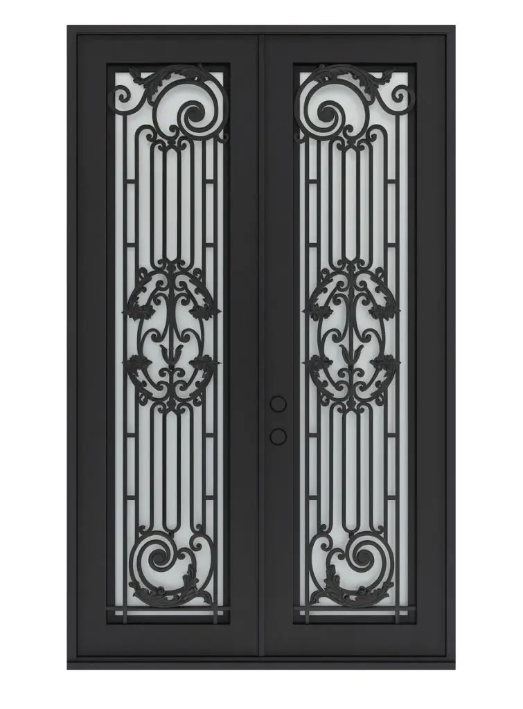 Nova Royal Series Wrought Iron Custom Exterior Door Style 228