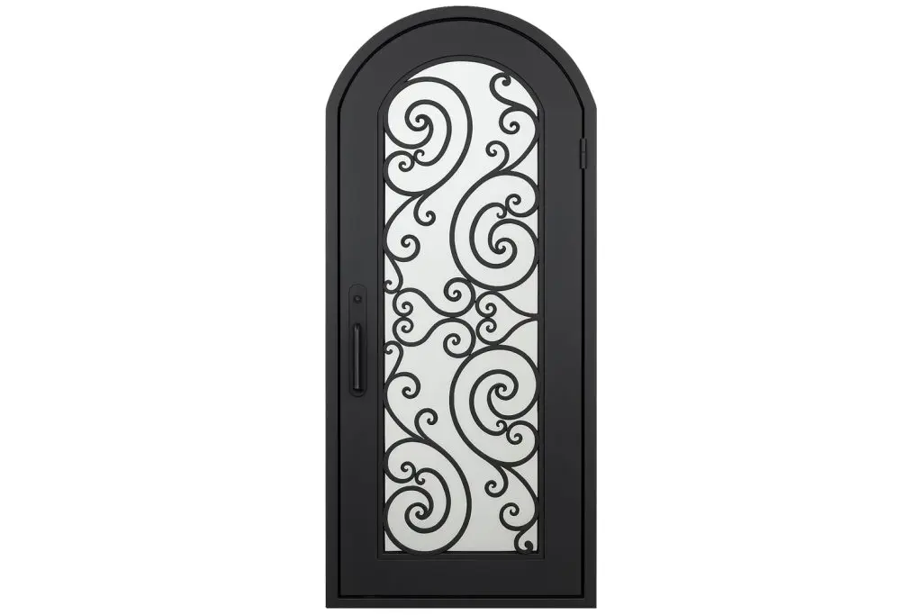Nova Royal Series Wrought Iron Custom Exterior Door Style 059
