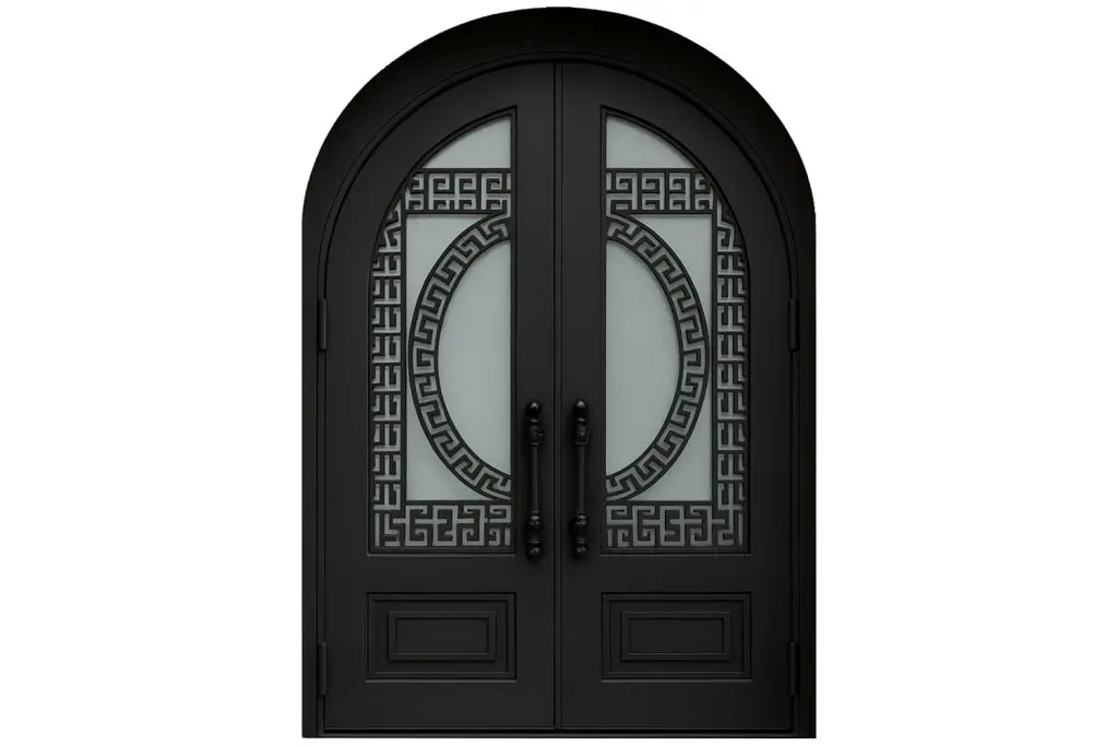 Nova Royal Series Wrought Iron Custom Exterior Door Style 056
