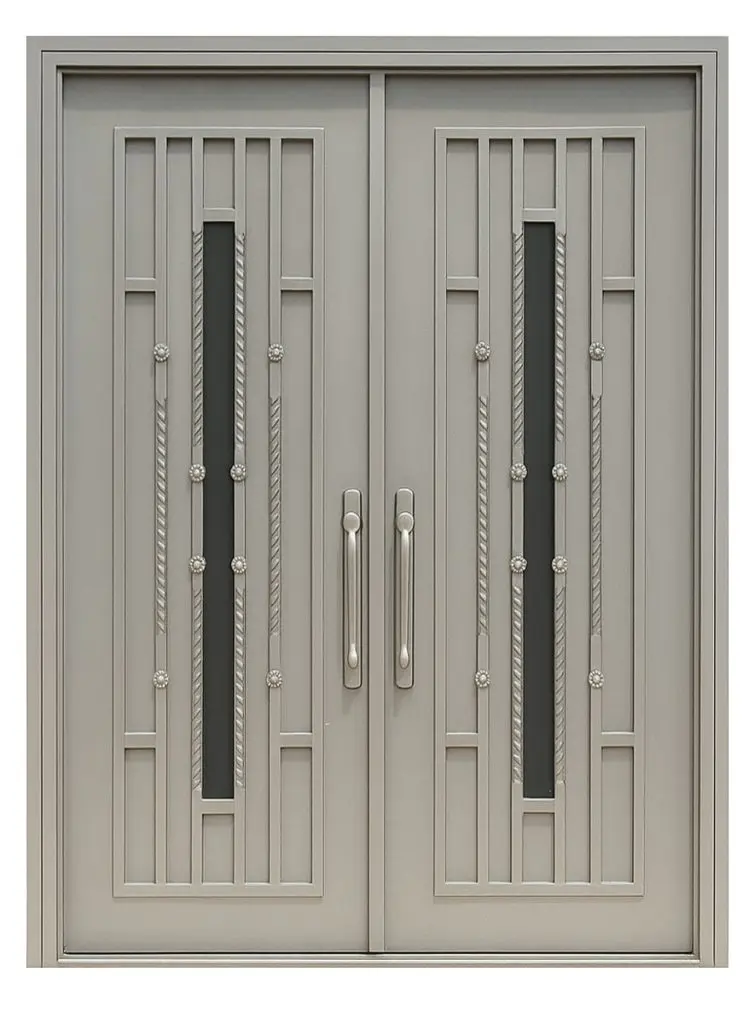 Nova Royal Series Wrought Iron Custom Exterior Door Style 244