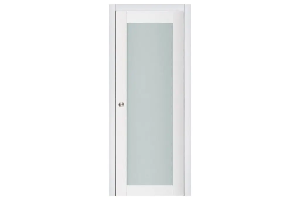 Nova Triplex 054 Soft White Laminated Modern Interior Door - Single Pocket