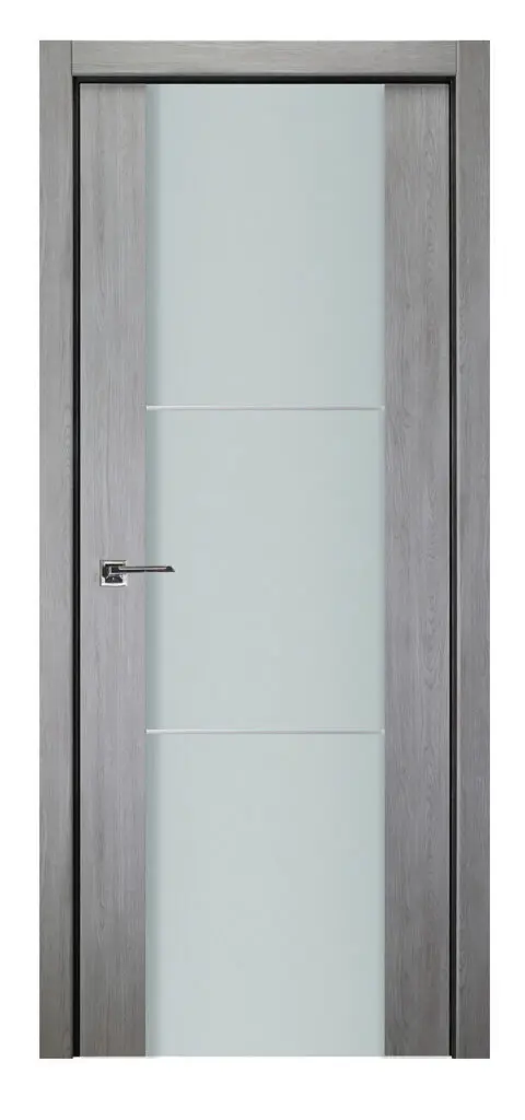 Nova Italia Vetro 2H Light Grey Laminate Interior Door