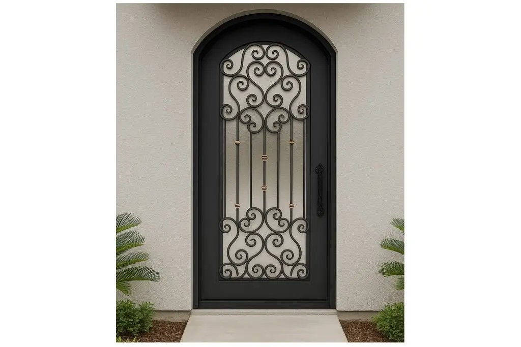 Nova Royal Series Wrought Iron Custom Exterior Door Style 199