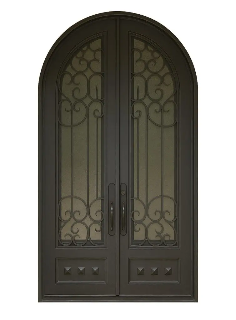 Nova Royal Series Wrought Iron Custom Exterior Door Style 252