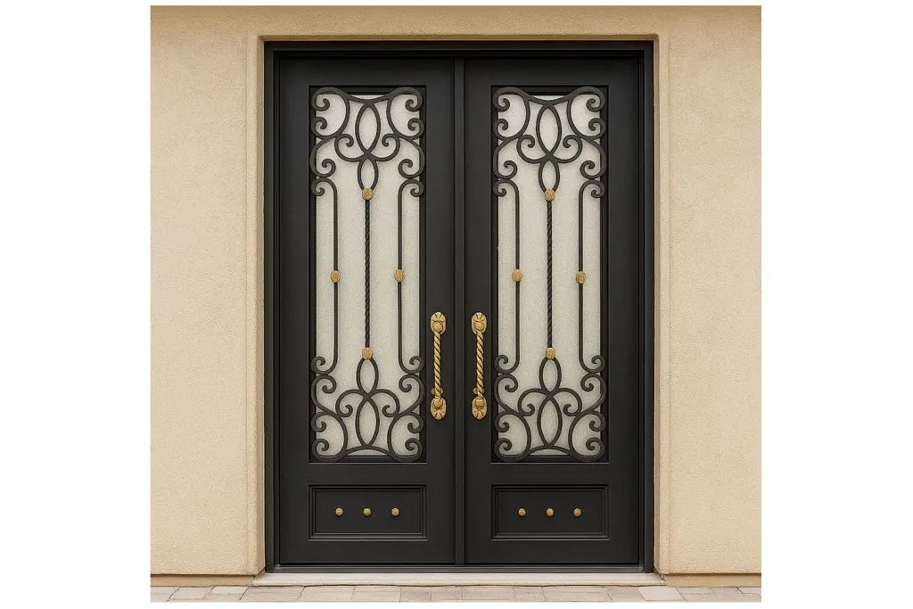 Nova Royal Series Wrought Iron Custom Exterior Door Style 177