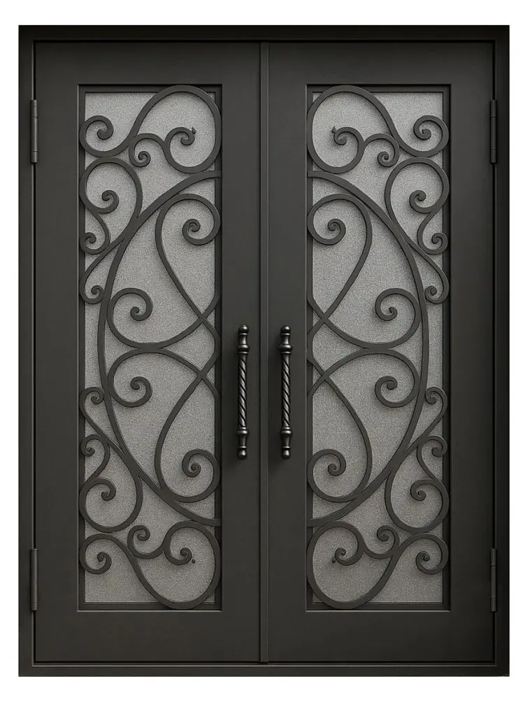 Nova Royal Series Wrought Iron Custom Exterior Door Style 262