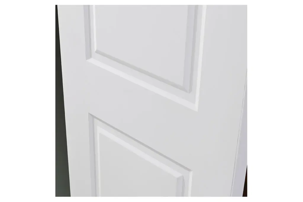 Nova 2 Panel Soft White Laminated Traditional interior Door