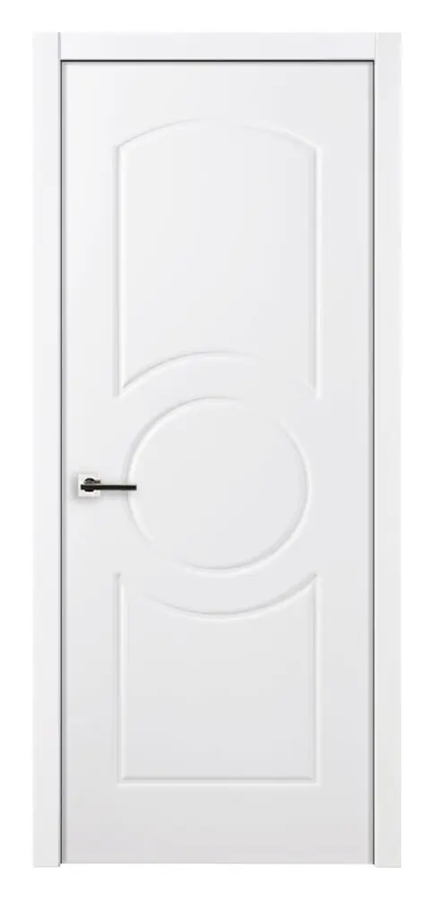 Nova Ovalo Soft White Laminated Traditional interior Door
