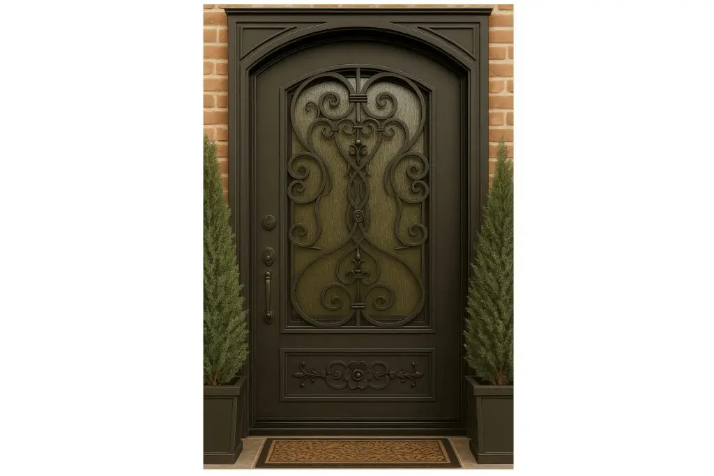 Nova Royal Series Wrought Iron Custom Exterior Door Style 060