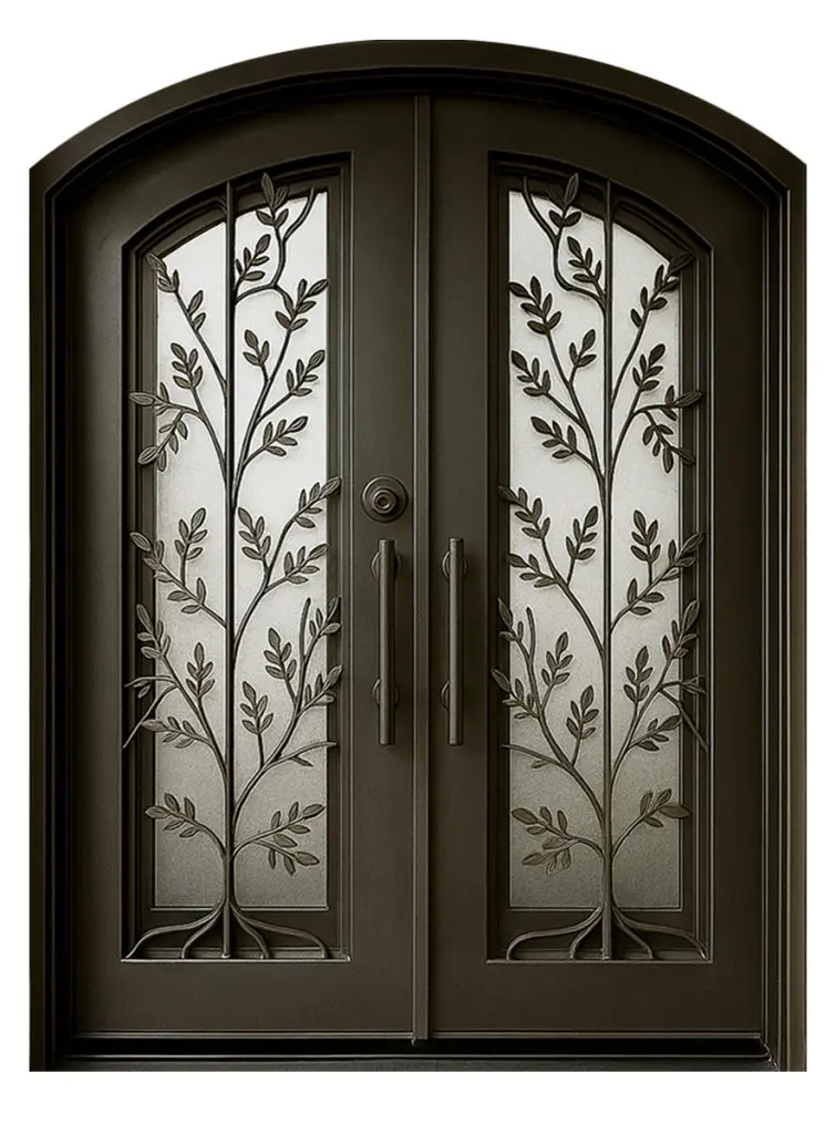 Nova Royal Series Wrought Iron Custom Exterior Door Style 225