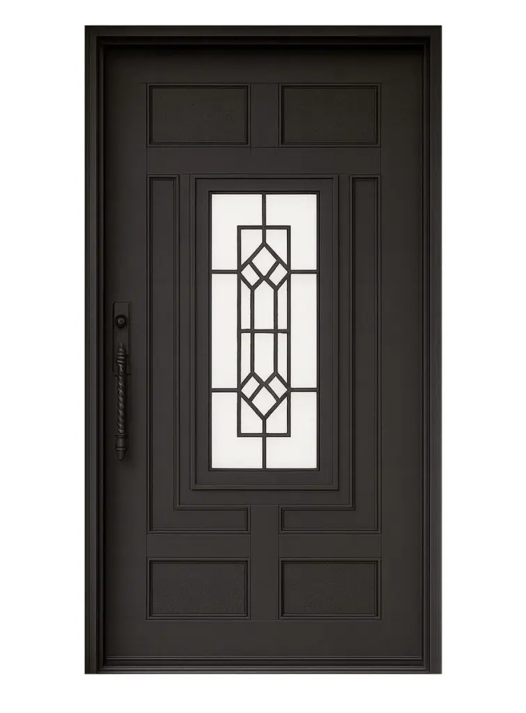 Nova Royal Series Wrought Iron Custom Exterior Door Style 091