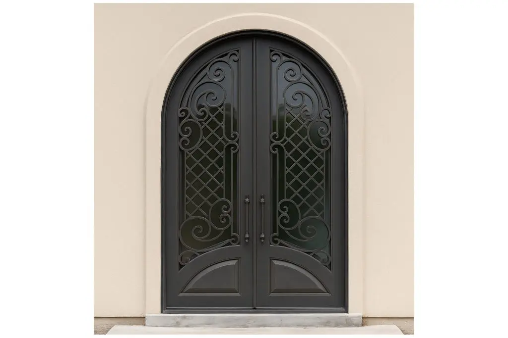 Nova Royal Series Wrought Iron Custom Exterior Door Style 196