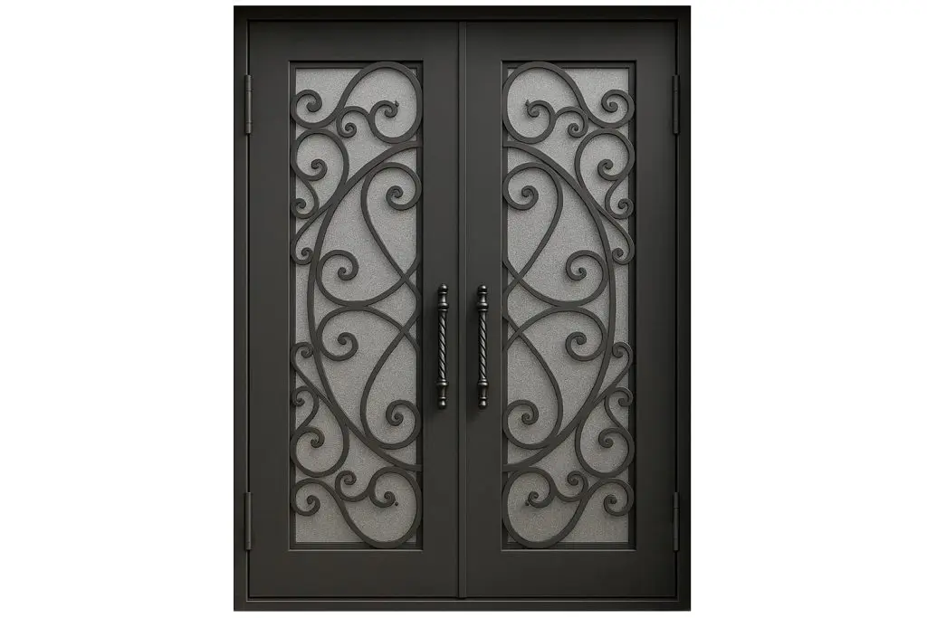 Nova Royal Series Wrought Iron Custom Exterior Door Style 262