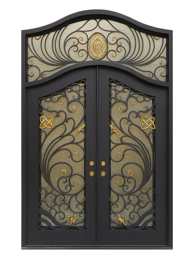 Nova Royal Series Wrought Iron Custom Exterior Door Style 247