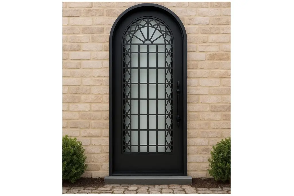 Nova Royal Series Wrought Iron Custom Exterior Door Style 207