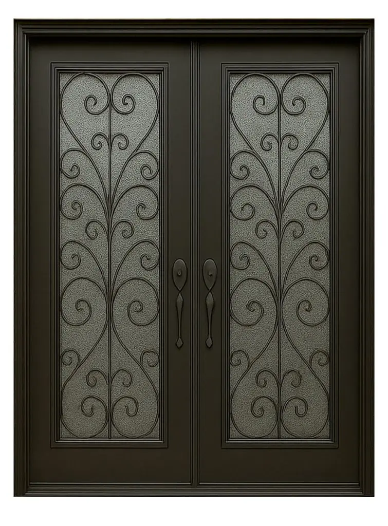 Nova Royal Series Wrought Iron Custom Exterior Door Style 266