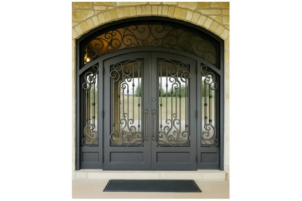 Nova Royal Series Wrought Iron Custom Exterior Door Style 361