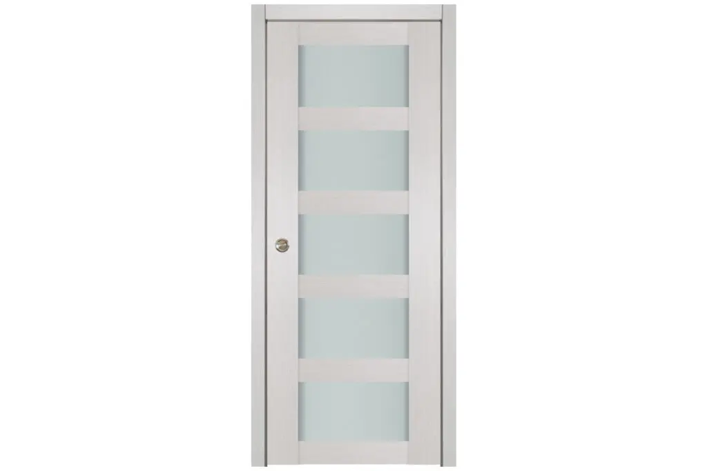 Nova 5 Lite White Wenge Wood Laminated Modern Interior Door - Single Pocket