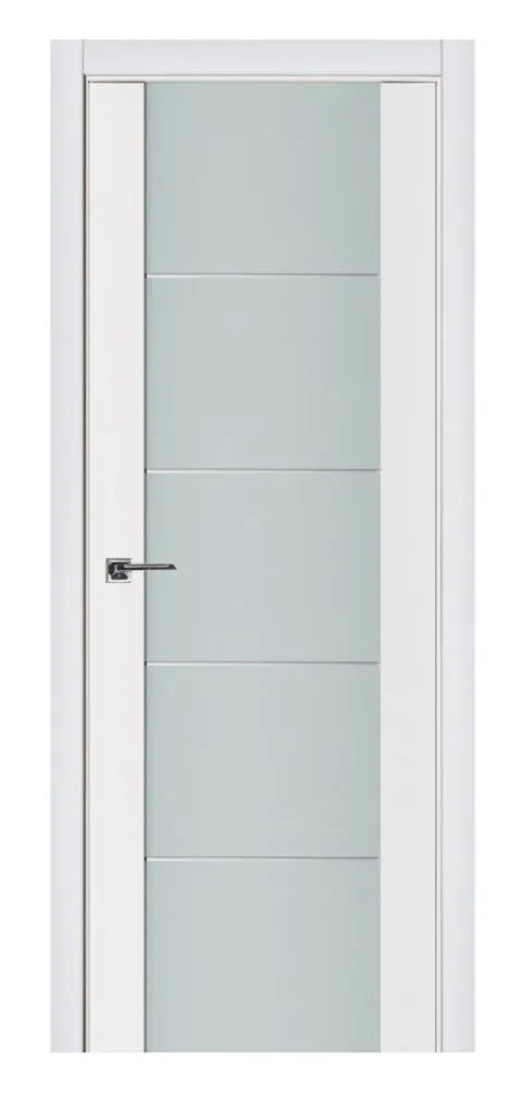 Nova Triplex 007 Soft White Laminated Modern Interior Door