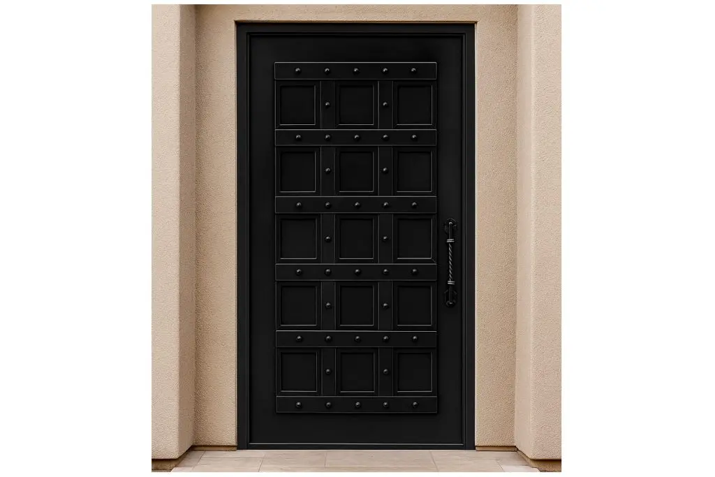 Nova Royal Series Wrought Iron Custom Exterior Door Style 202