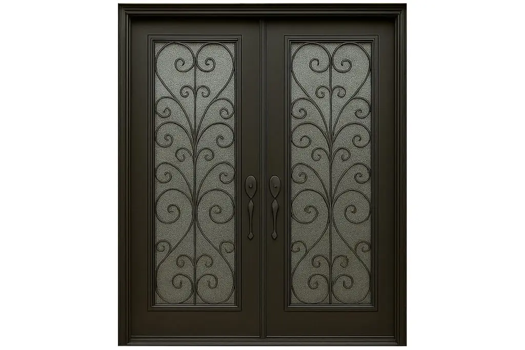 Nova Royal Series Wrought Iron Custom Exterior Door Style 266