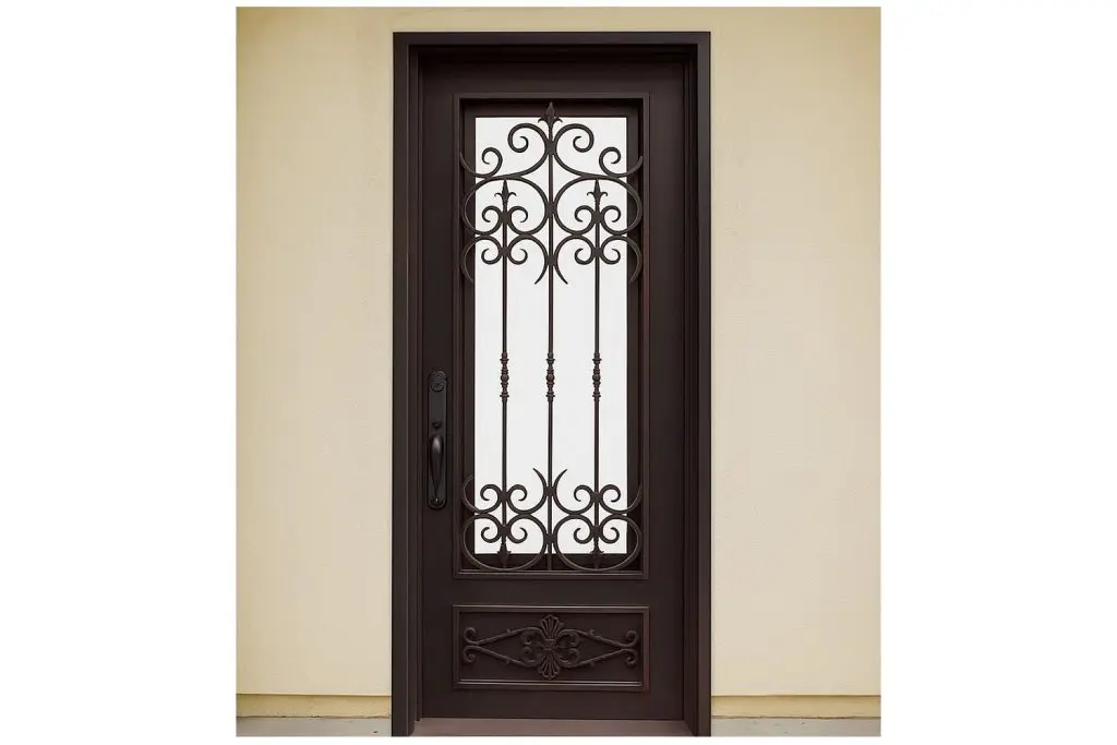 Nova Royal Series Wrought Iron Custom Exterior Door Style 221