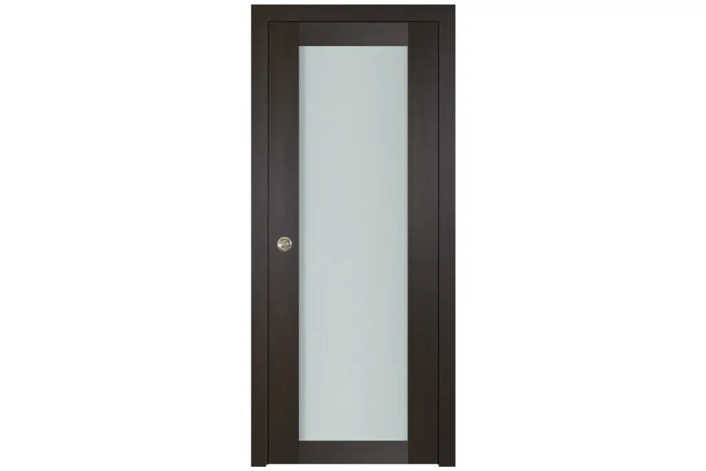 Nova Italia Vetro 1 Lite Premium Wenge Laminate Interior Door - Single Pocket