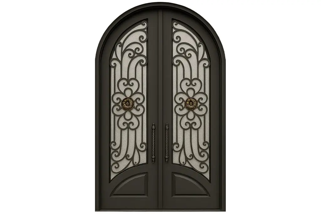 Nova Royal Series Wrought Iron Custom Exterior Door Style 195
