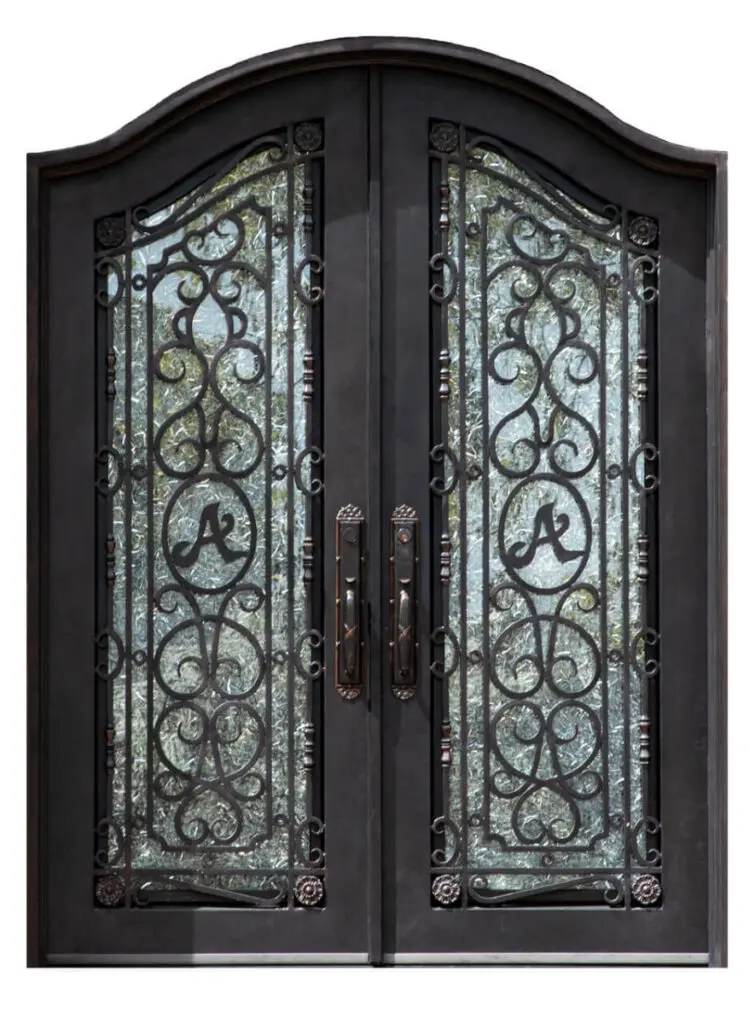 Nova Royal Series Wrought Iron Custom Exterior Door Style 010