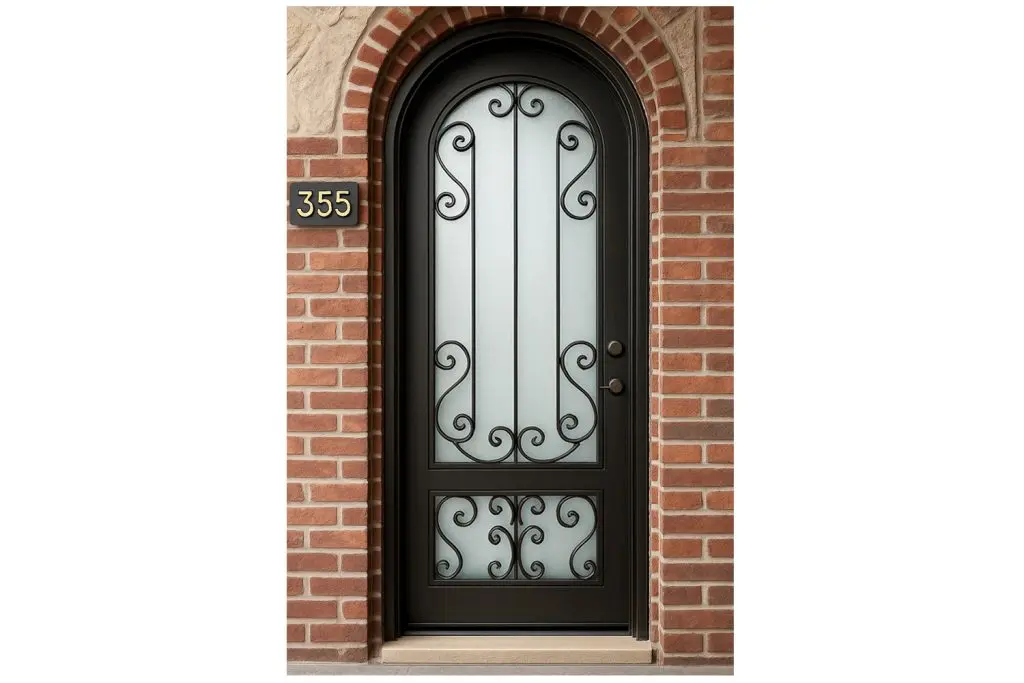 Nova Royal Series Wrought Iron Custom Exterior Door Style 232