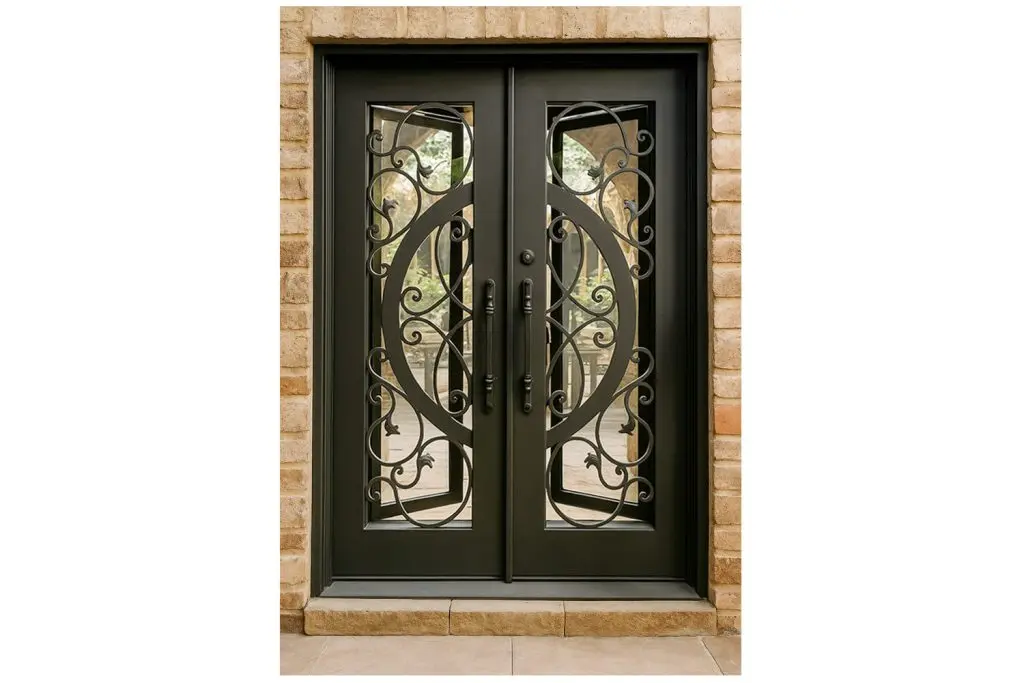 Nova Royal Series Wrought Iron Custom Exterior Door Style 293