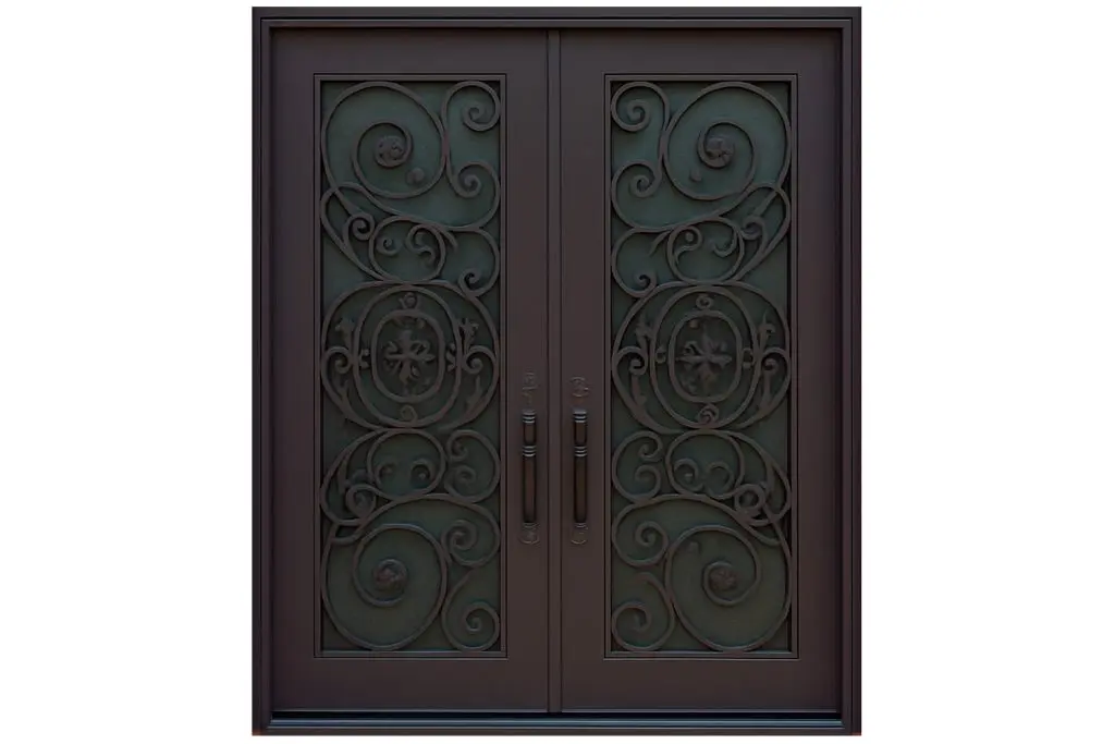Nova Royal Series Wrought Iron Custom Exterior Door Style 083