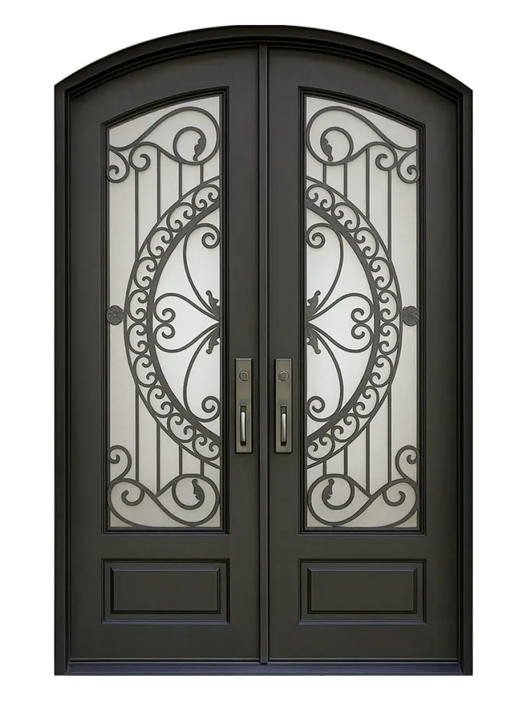 Nova Royal Series Wrought Iron Custom Exterior Door Style 314