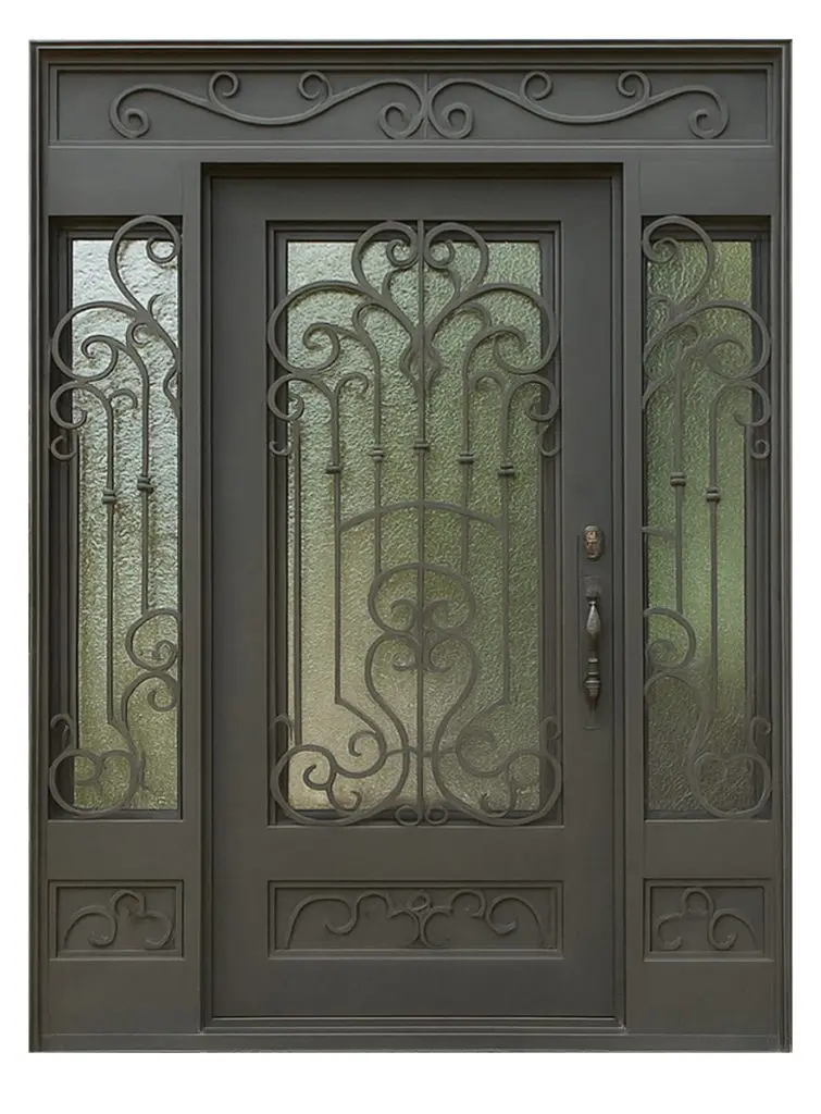 Nova Royal Series Wrought Iron Custom Exterior Door Style 152