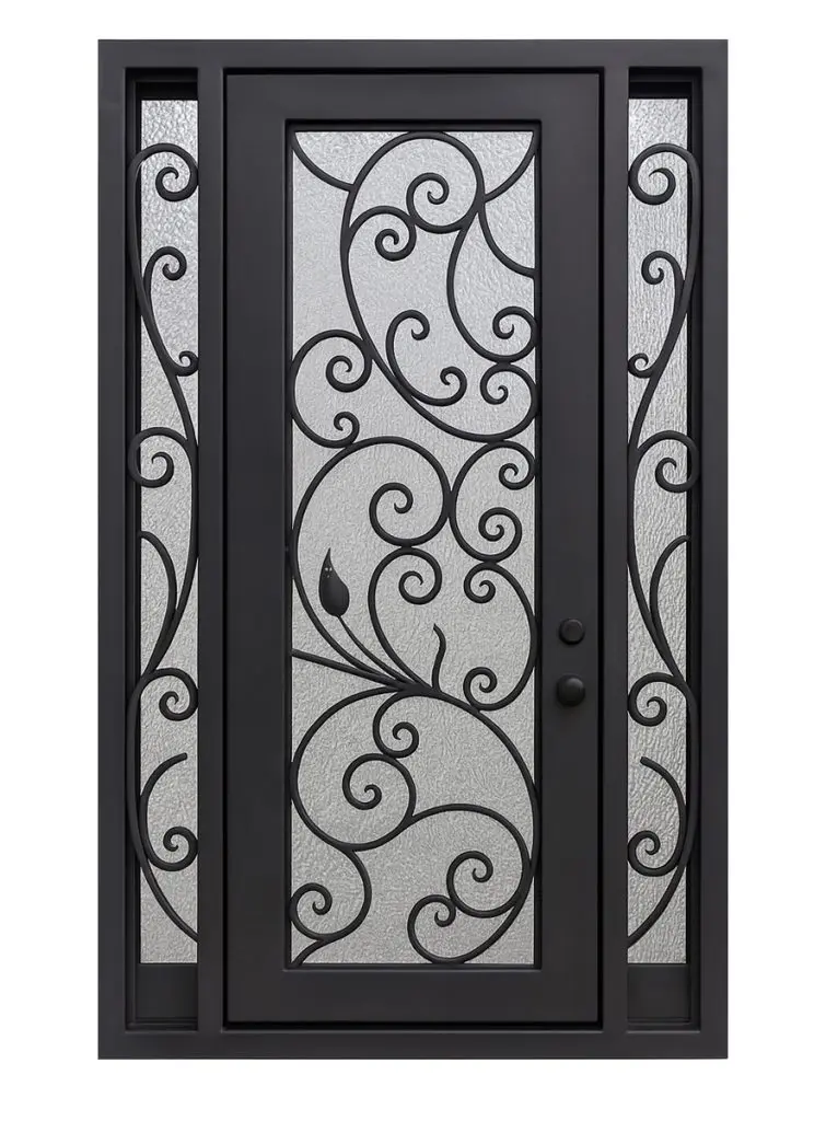 Nova Royal Series Wrought Iron Custom Exterior Door Style 103