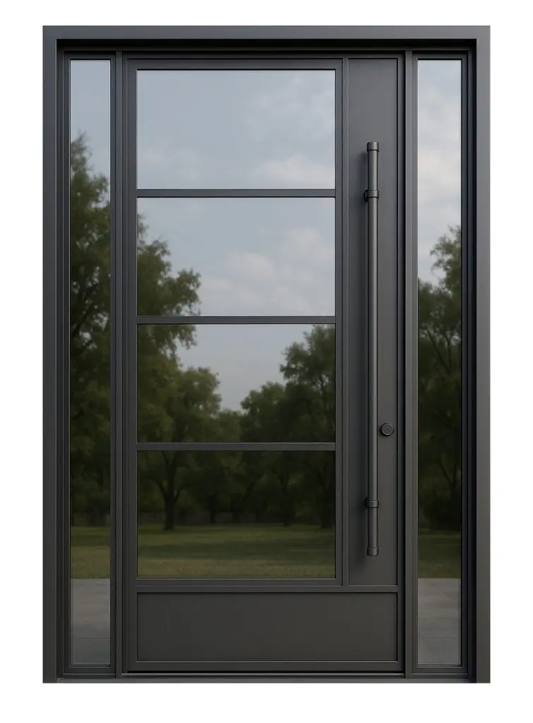 Nova Royal Series Wrought Iron Custom Exterior Door Style 104