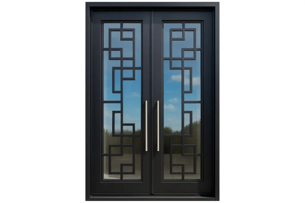 Nova Royal Series Wrought Iron Custom Exterior Door Style 081