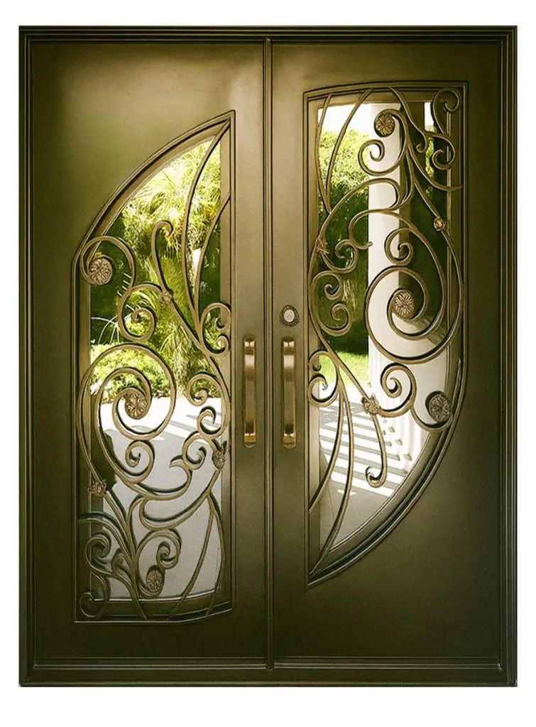Nova Royal Series Wrought Iron Custom Exterior Door Style 353