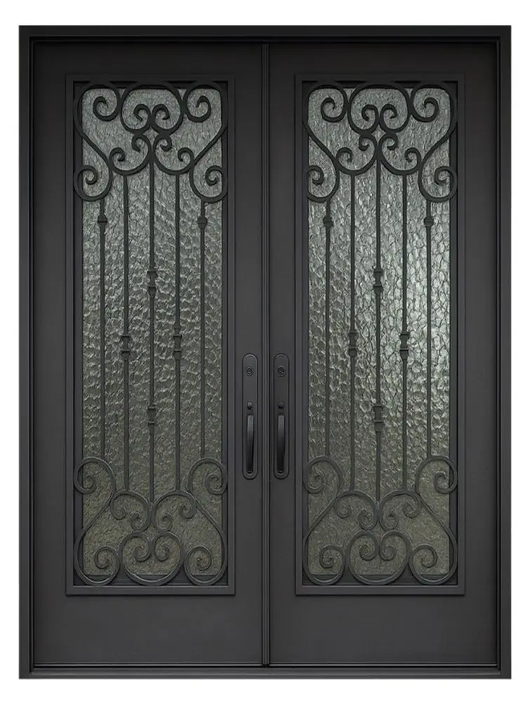 Nova Royal Series Wrought Iron Custom Exterior Door Style 133