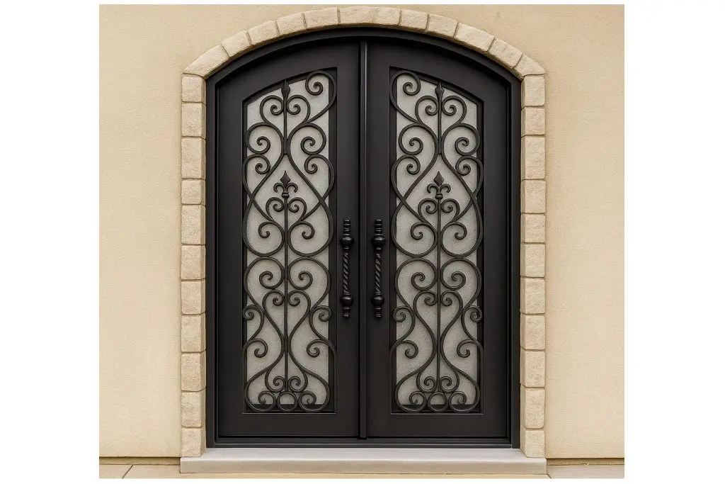 Nova Royal Series Wrought Iron Custom Exterior Door Style 184