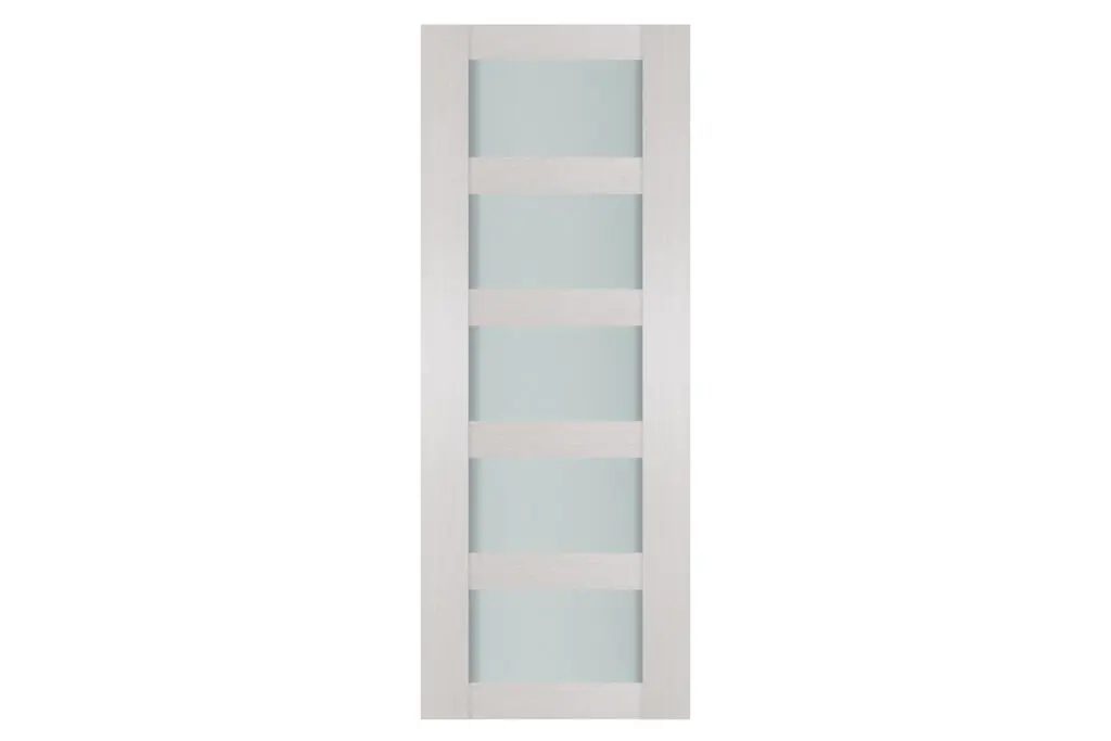 Nova 5 Lite White Wenge Wood Laminated Modern Interior Door - Slab