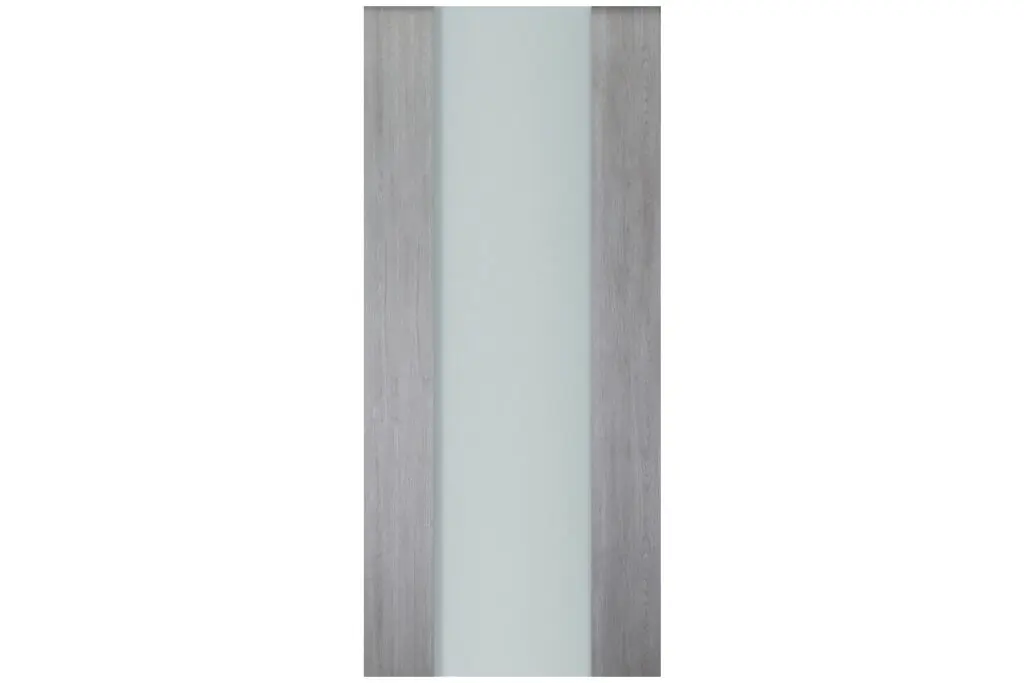 Nova Italia Vetro 01 Light Grey Laminate Interior Door - Slab